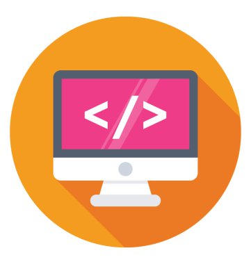 Düz vektör simgesi kodlanıyor