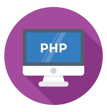 PHP düz vektör simgesi