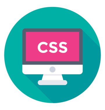 CSS düz vektör simgesi