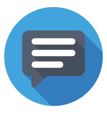 sohbet balonu vektör simgesi