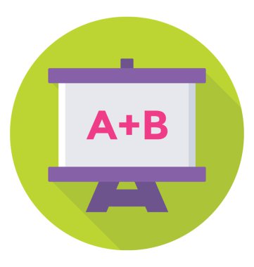 Beyaz tahta vektör simgesi