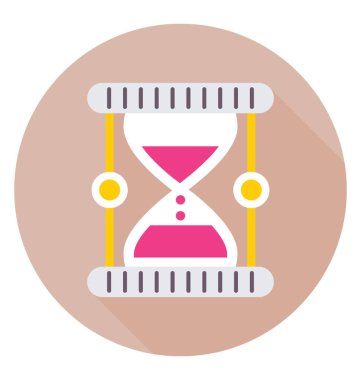 Saat cam vektör simgesi