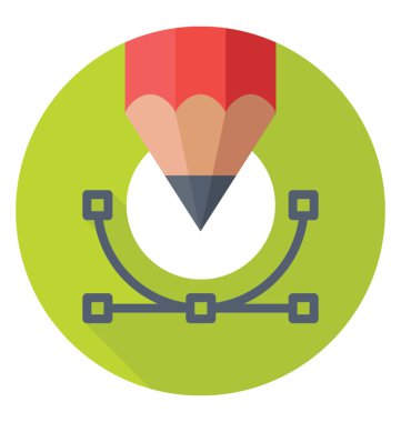 Düz vektör simge tasarlamak