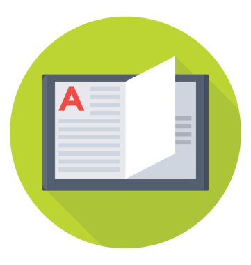 Kitap vektör simgesini aç