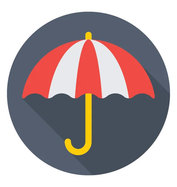 Parapluie Flat Vector Icône — Image vectorielle
