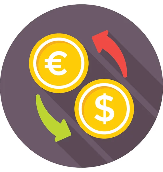 Money Exchange Vector Icon — Stock Vector