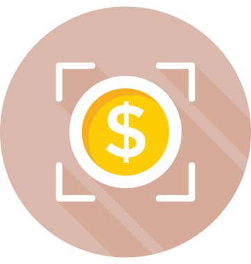 Düz vektör simgesi pazarlanıyor