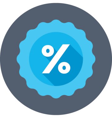 indirimli teklif vektör simgesi