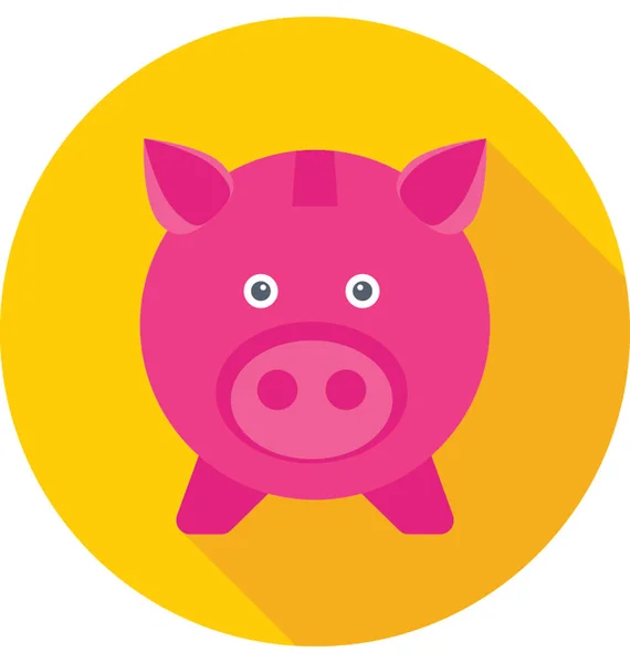 Ikon Vektor Bank Piggy - Stok Vektor