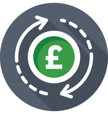 Lirası değeri vektör simgesi 