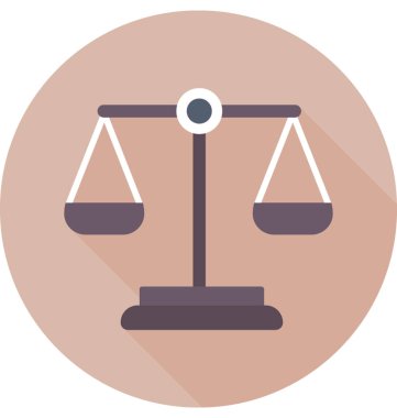 Denge ölçek vektör simgesi