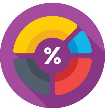 Halka grafik vektör simgesi 