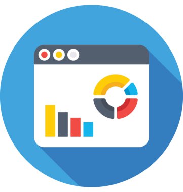 Çevrimiçi grafik vektör simgesi