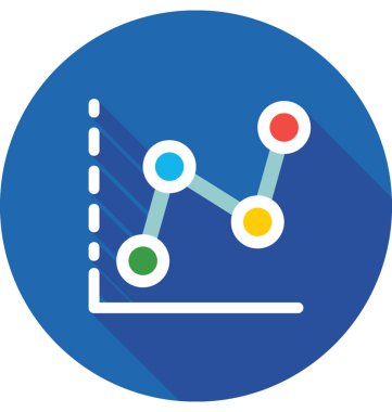 çizgi çizelgesi vektör simgesi