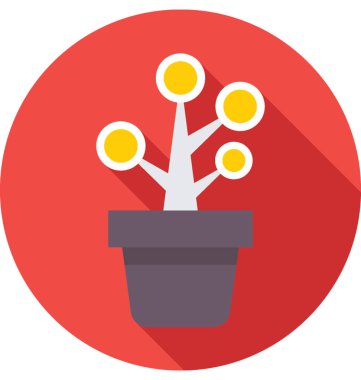 Para bitkisi vektör simgesi 