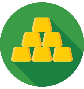 Altın külçeler vektör simgesi