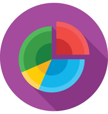 pasta grafiği vektör simgesi