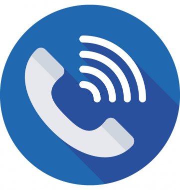 Zil düz vektör simgesi