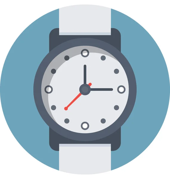 Relógio Pulso Vector Icon —  Vetores de Stock