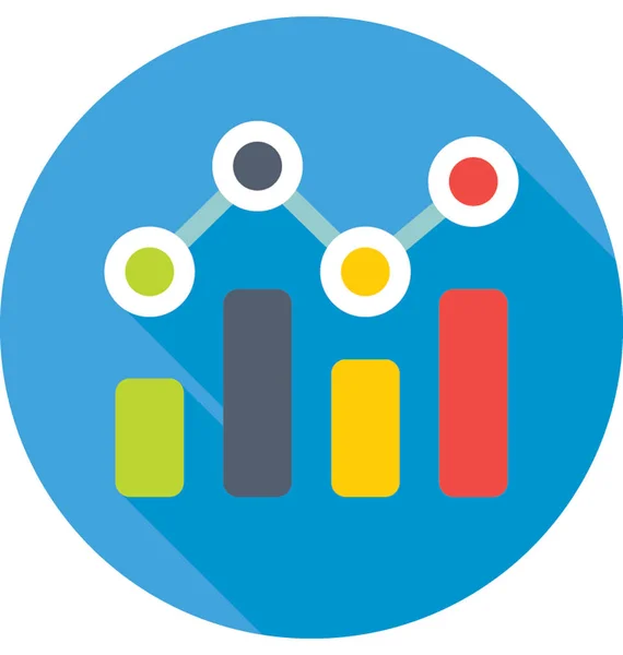 Stapeldiagram Vektor Ikon — Stock vektor