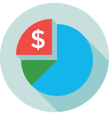 pasta grafiği vektör simgesi