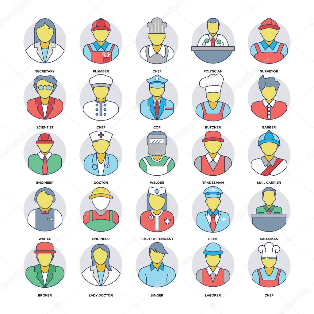 Professional Services Vector Icons Pack 