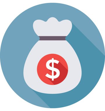 Lirası çuval vektör simgesi