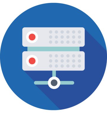 Sunucu Düz Vektör Simgesi