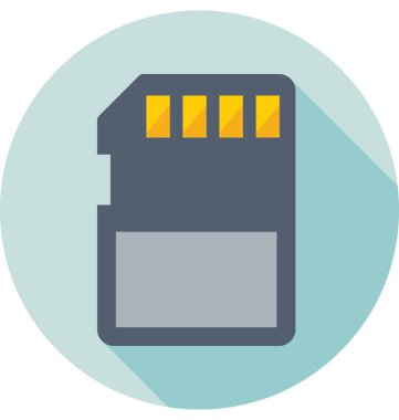 hafıza kartı vektör simgesi