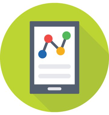 Mobil grafik vektör simgesi