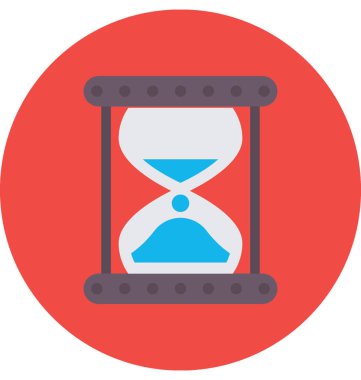 Saat cam vektör simgesi