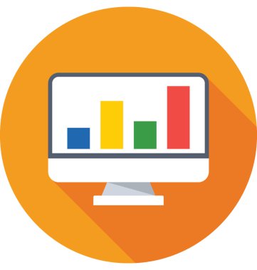 Çevrimiçi grafik vektör simgesi