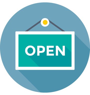 offene Zeichen-Vektor-Symbol