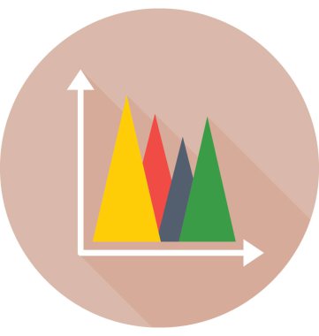 Piramit grafik vektör simgesi