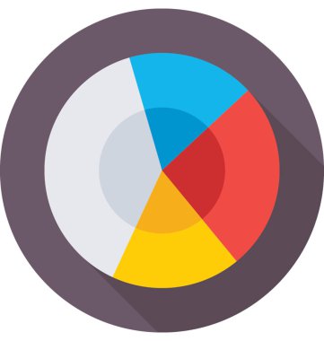 pasta grafiği vektör simgesi