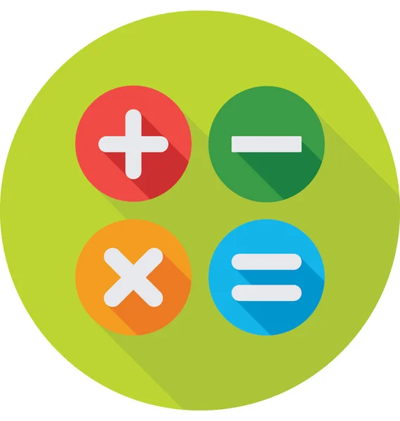 Símbolos Matemáticos Ícone Vetorial —  Vetores de Stock