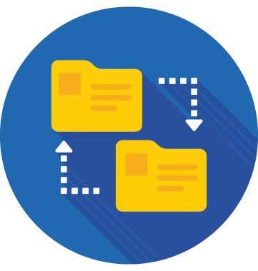 Klasör Paylaşım vektör simgesi