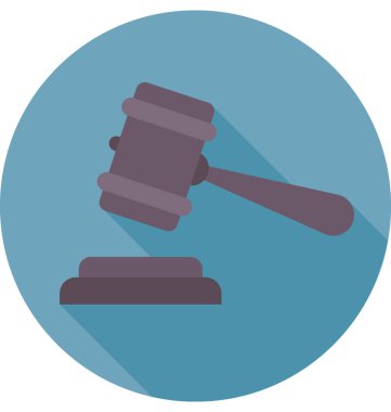 Açık artırma düz vektör simgesi