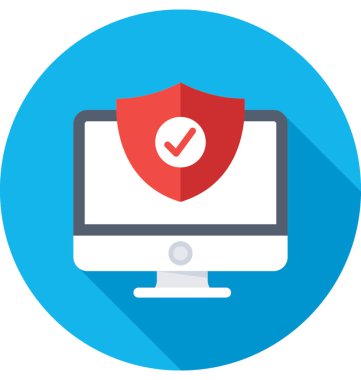 Web güvenlik vektör simgesi 