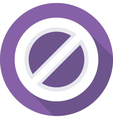 Düz vektör simge bloke 