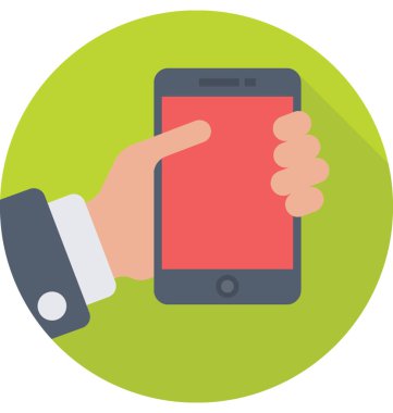 telefon düz vektör simgesi