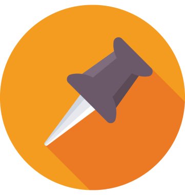 Pin vektör simgesine bas