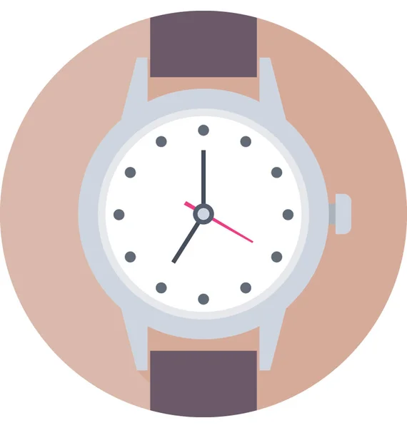 Relógio Pulso Vector Icon — Vetor de Stock