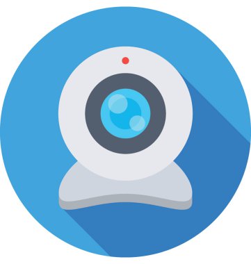 Web cam vektör simgesi