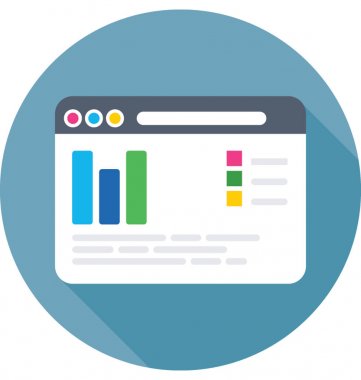 Çevrimiçi grafik vektör simgesi