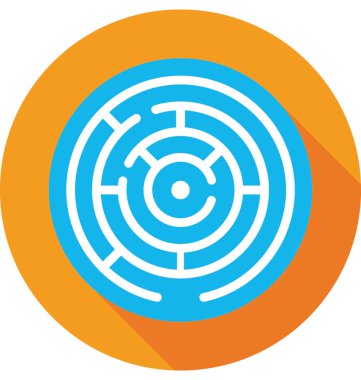 Çözüm düz vektör simgesi