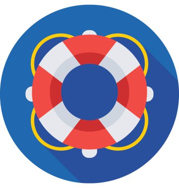 Yeleğini düz vektör simgesi