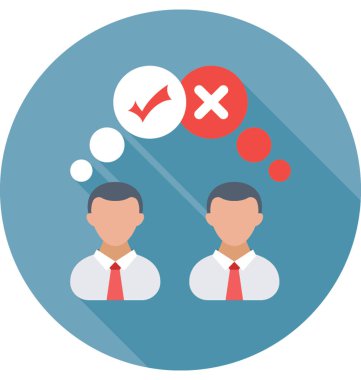 Görüş düz vektör simgesi