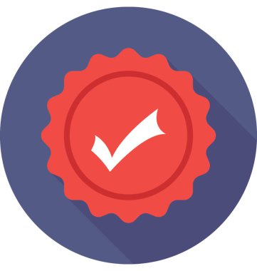 Başarı düz vektör simgesi 