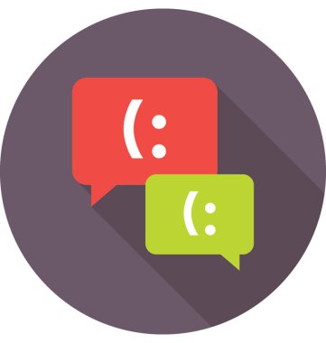 Sohbet kabarcıklar vektör simgesi 